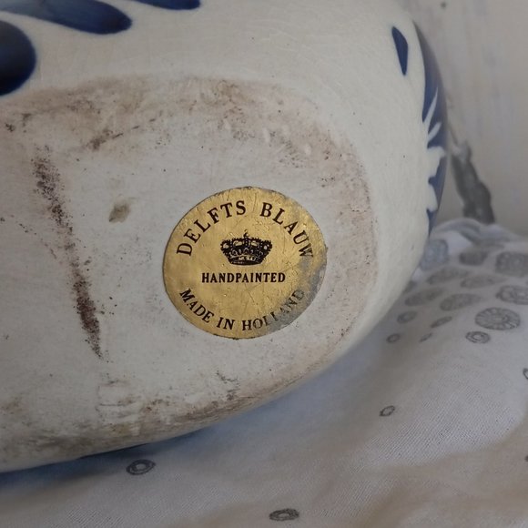 Blue & White Delfts Blauw Holland Clog Ashtray - Picture 8 of 8